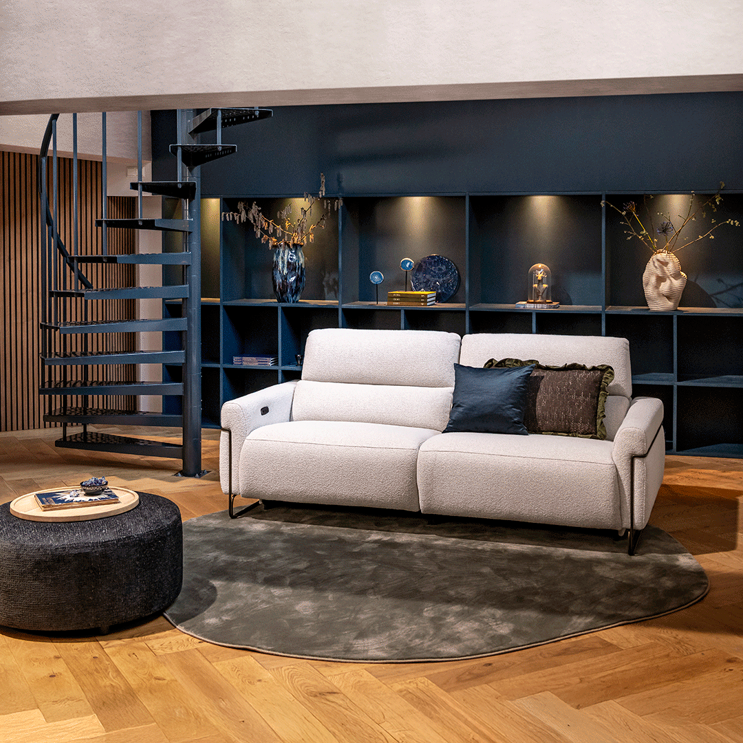 Canapé Creazzo : Fonction relax électrique avec système wall away