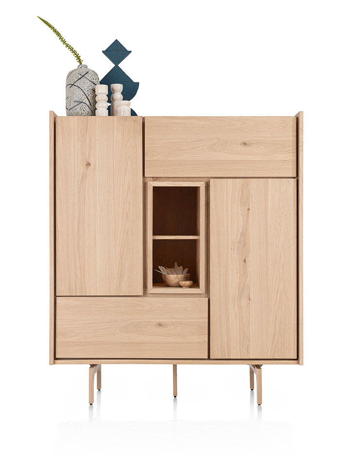 Collectie VALGARD: greeploze kasten met eikenfineer