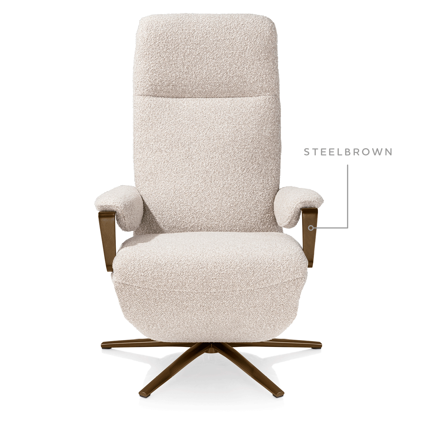 Fauteuil Sella: Kies bekleding en onderstel