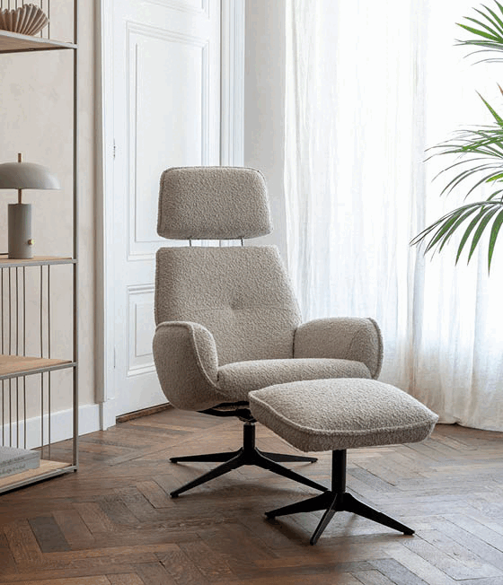 Stijlvolle en comfortabele fauiteuil BOBBIO van XOOON