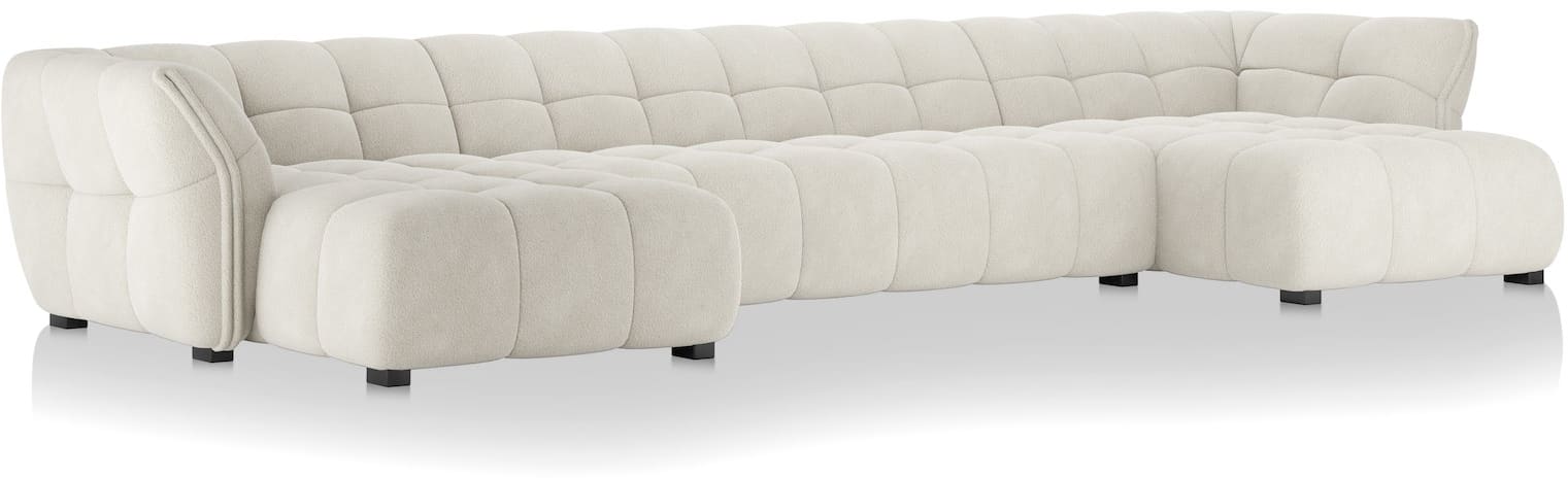 XOOON - Bellagio - Banken - Longchair links - 3 zits zonder armen - longchair rechts
