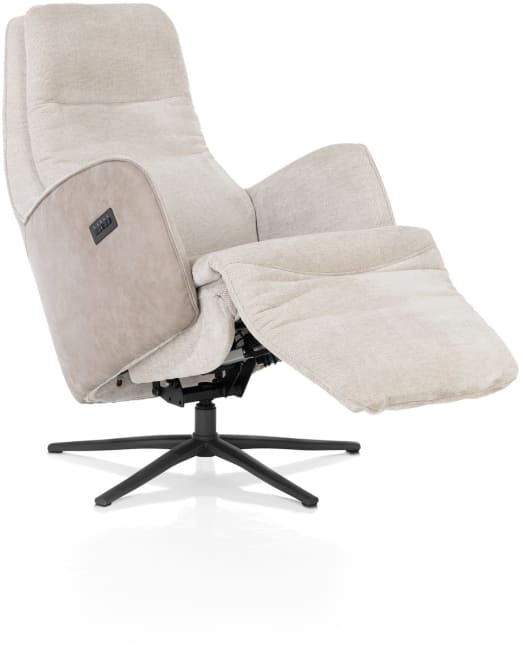 Henders & Hazel - Felino - fauteuil relax-électrique - 2 moteurs - appui-tête réglable manuel - pied graphite