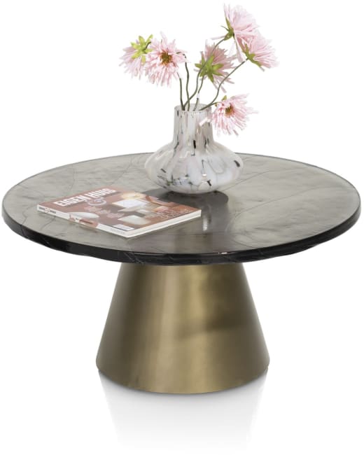 Henders and Hazel - Eloy - salontafel 81 x 81 cm - glazen blad