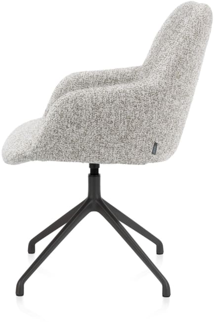 XOOON - Mats - armstoel - aluminium frame 4-poots - draaibaar - selected choices
