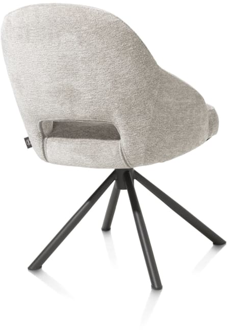 Henders & Hazel - Nikolas - chaise - pied central pivotante