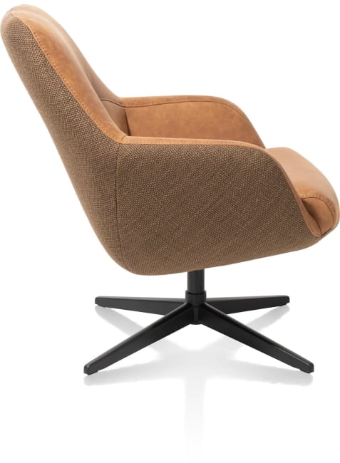 XOOON - Vernon - fauteuil met draaifunctie - lage rug