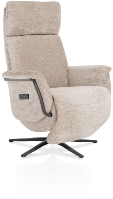 Henders & Hazel - Stelvio - fauteuil relax - électrique + batterie - pied graphite - appui-tête électrique