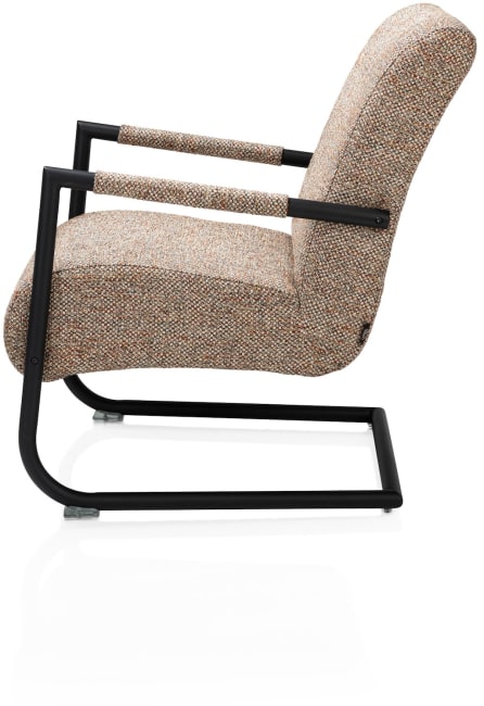 Henders and Hazel - Angelica - Industrieel - bijzetfauteuil + zwart frame (ROB)