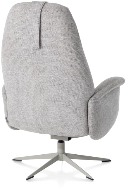XOOON - Tonale - relax-fauteuil incl. poef - silk grey frame
