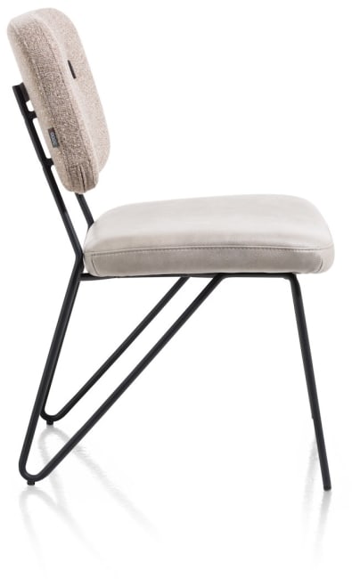 XOOON - June - design Scandinave - chaise sans accoudoirs + ressorts ensaches
