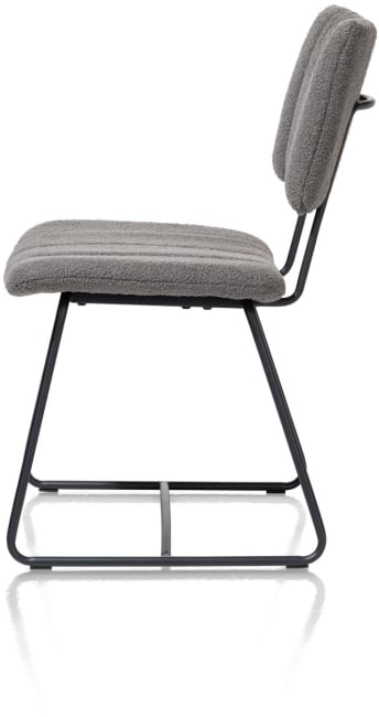 Henders and Hazel - Marcel - eetkamerstoel - off black - stof Avicci - Antraciet