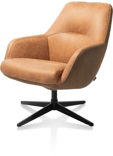XOOON - Vernon - fauteuil met draaifunctie - lage rug