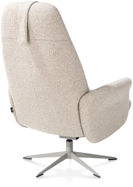 Henders & Hazel - Torino - fauteuil (incl. pouf) - silk grey
