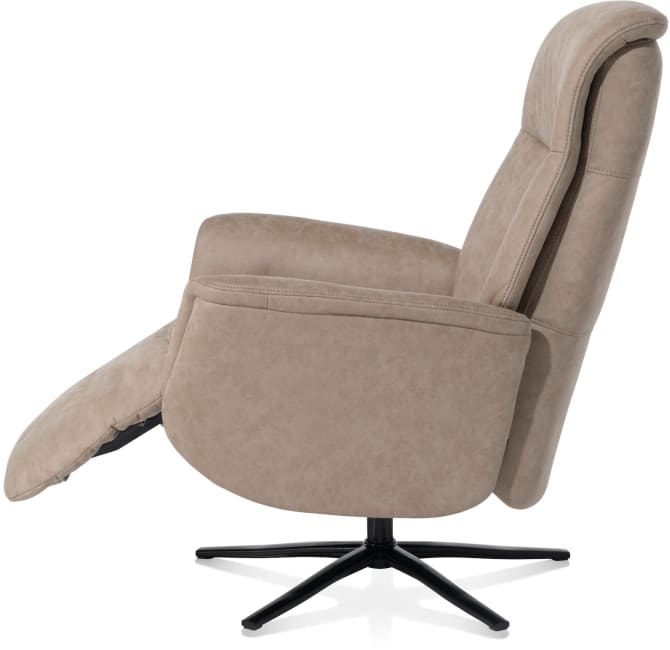 Henders & Hazel - Nocara - fauteuil relax - manuel - pied noir - appui-tête fix