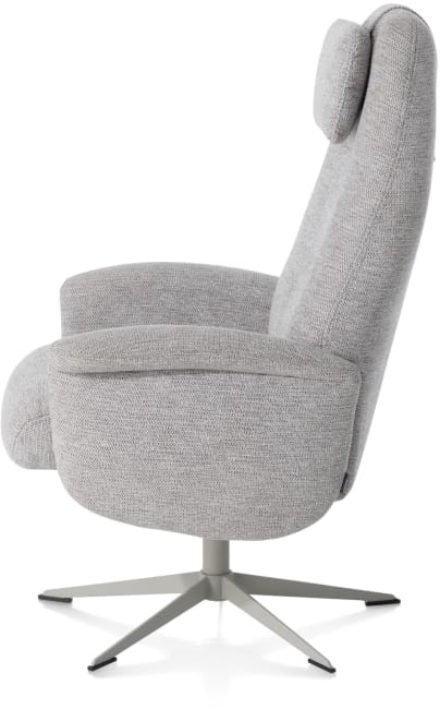 XOOON - Tonale - relax-fauteuil incl. poef - silk grey frame