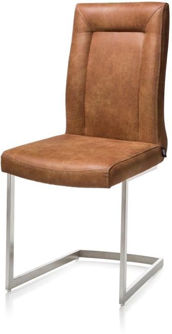 Henders & Hazel - Malene - Moderne - chaise - pied traineau inox carre avec poignee
