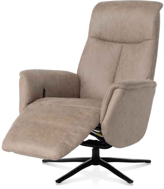Henders & Hazel - Nocara - fauteuil relax - manuel - pied noir - appui-tête fix
