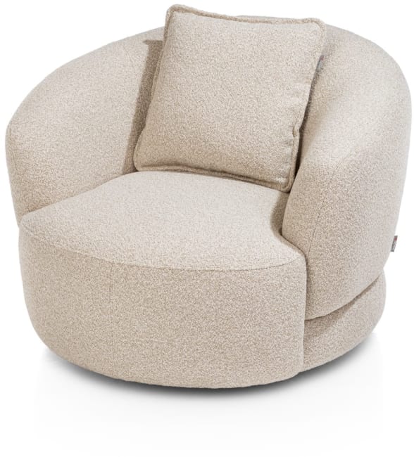 XOOON - Cervos - fauteuil pivotant - rond 100cm incl. 1 coussin 45x45