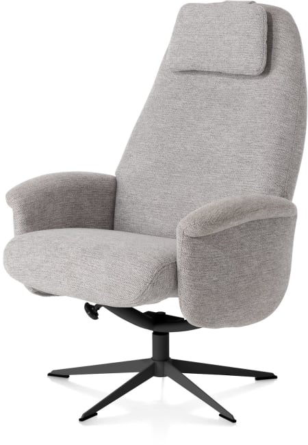 XOOON - Tonale - relax-fauteuil incl. poef - graphiet frame