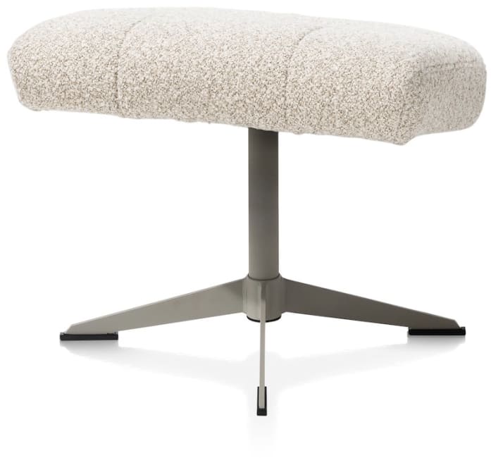 Henders & Hazel - Torino - fauteuil (incl. pouf) - silk grey