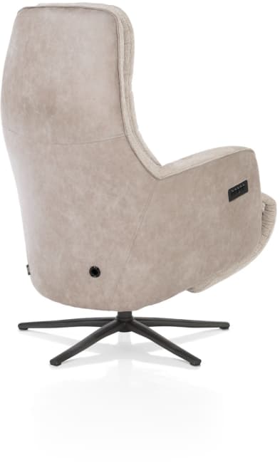 Henders & Hazel - Felino - fauteuil relax-électrique - 2 moteurs - appui-tête réglable manuel - pied graphite