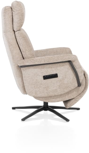 Henders & Hazel - Stelvio - fauteuil relax - électrique + batterie - pied graphite - appui-tête électrique