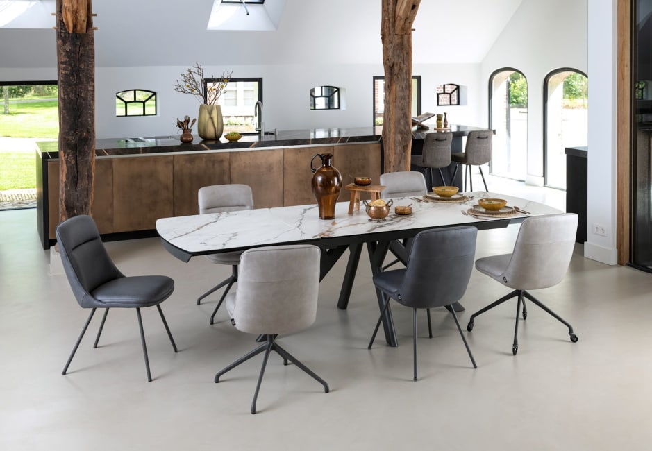 Henders & Hazel - Mateo - chaise - roulettes - selected choices