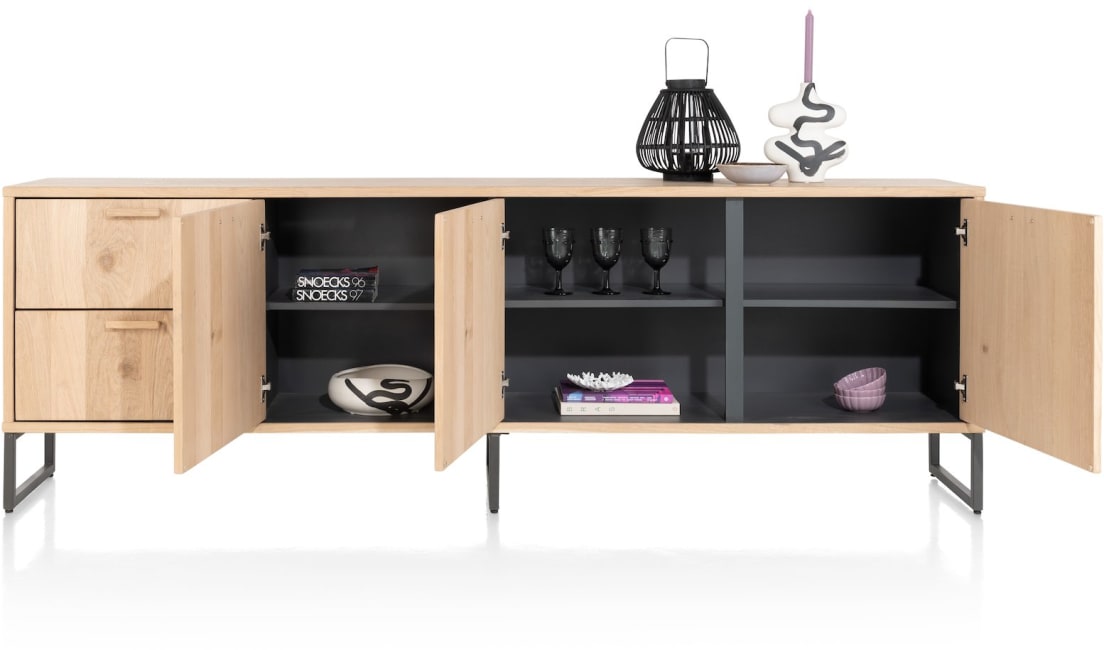 Henders and Hazel - Castello - dressoir 240 cm - 3-deuren + 2-laden