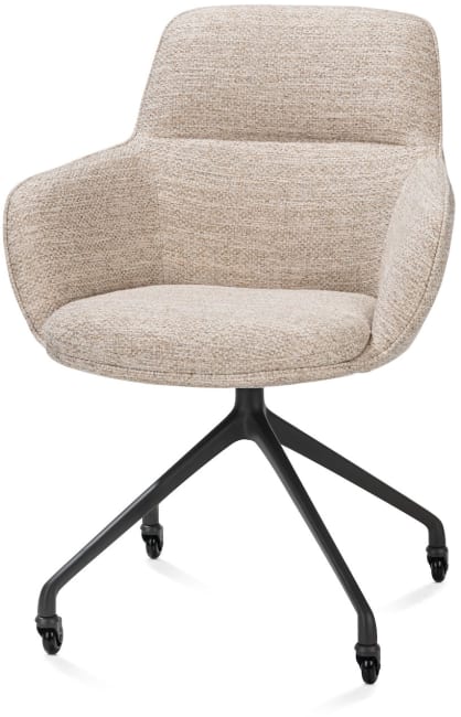 Henders & Hazel - Mateo - chaise à accoudoirs - roulettes - selected choices