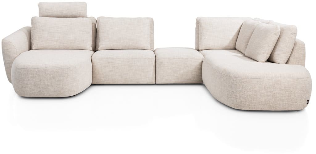 Henders & Hazel - Basento - Canapés - Meridienne gauche - appui-tete - 1 place sans accoudoir - pouf-insert - ottomane grand droit