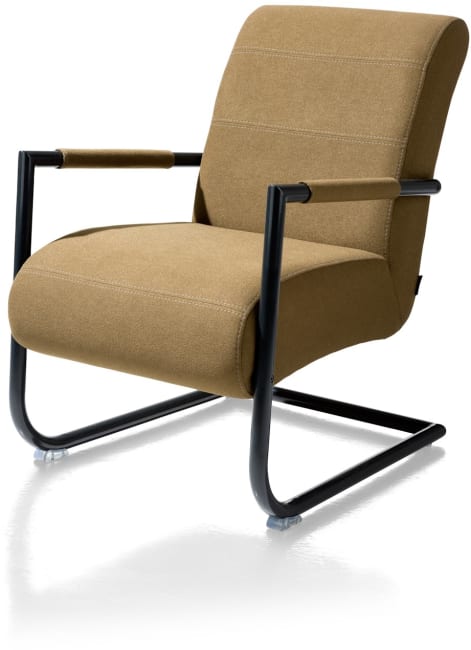 Henders and Hazel - Angelica - Industrieel - bijzetfauteuil + zwart frame (ROB)
