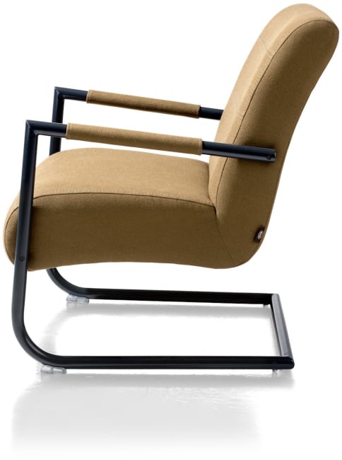 Henders and Hazel - Angelica - Industrieel - bijzetfauteuil + zwart frame (ROB)