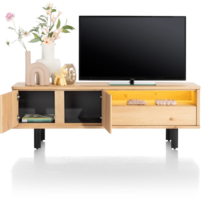 Henders and Hazel - Homestead - lowboard 180 cm - 2-deuren + 1-lade + 1-niche (+ LED)