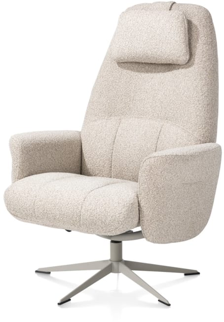 Henders & Hazel - Torino - fauteuil (incl. pouf) - silk grey