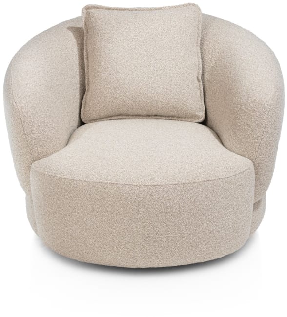 XOOON - Cervos - fauteuil pivotant - rond 100cm incl. 1 coussin 45x45