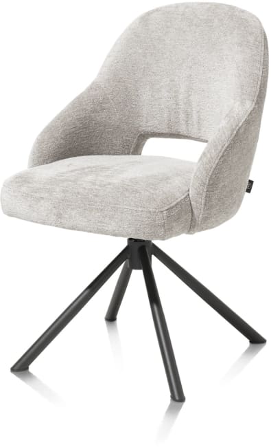 Henders & Hazel - Nikolas - chaise - pied central pivotante