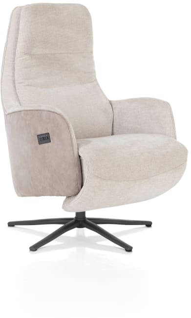 Henders & Hazel - Felino - fauteuil relax-électrique - 2 moteurs - appui-tête réglable manuel - pied graphite