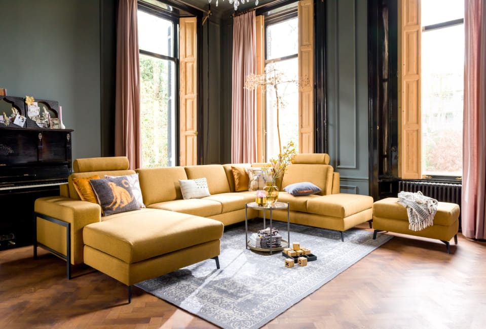 Henders & Hazel - Napels - Moderne - Canapés - pouf - 80 x 60 cm
