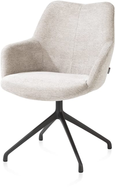 XOOON - Mats - armstoel - aluminium frame 4-poots - draaibaar - selected choices