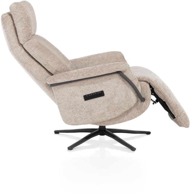 Henders & Hazel - Stelvio - fauteuil relax - électrique + batterie - pied graphite - appui-tête électrique