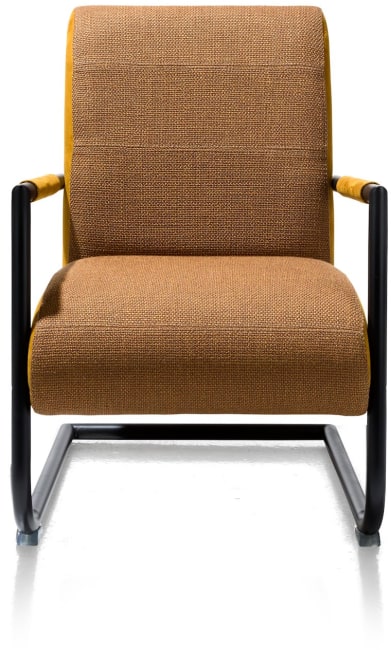 Henders and Hazel - Angelica - Industrieel - bijzetfauteuil + zwart frame (ROB)