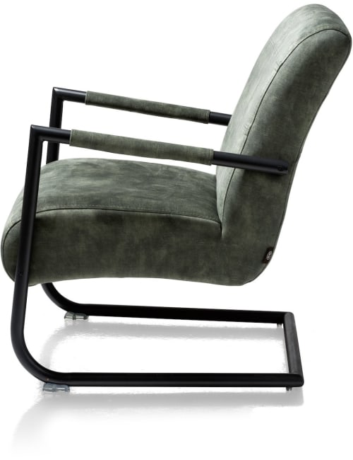 Henders and Hazel - Angelica - Industrieel - bijzetfauteuil + zwart frame (ROB)