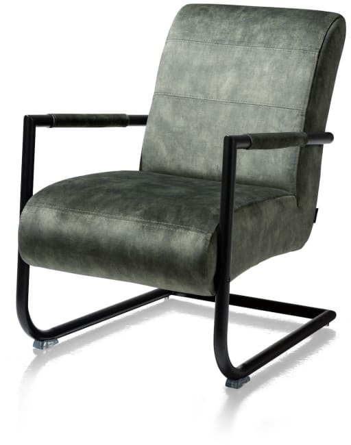 Henders and Hazel - Angelica - Industrieel - bijzetfauteuil + zwart frame (ROB)