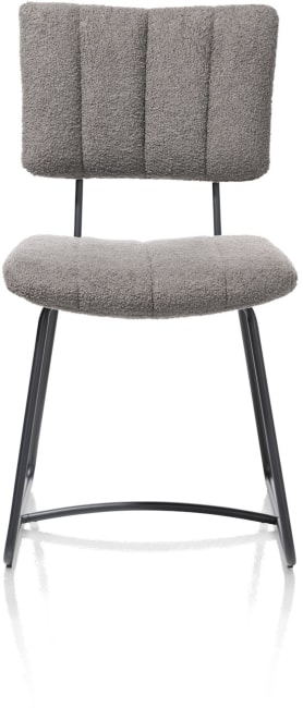 Henders and Hazel - Marcel - eetkamerstoel - off black - stof Avicci - Antraciet