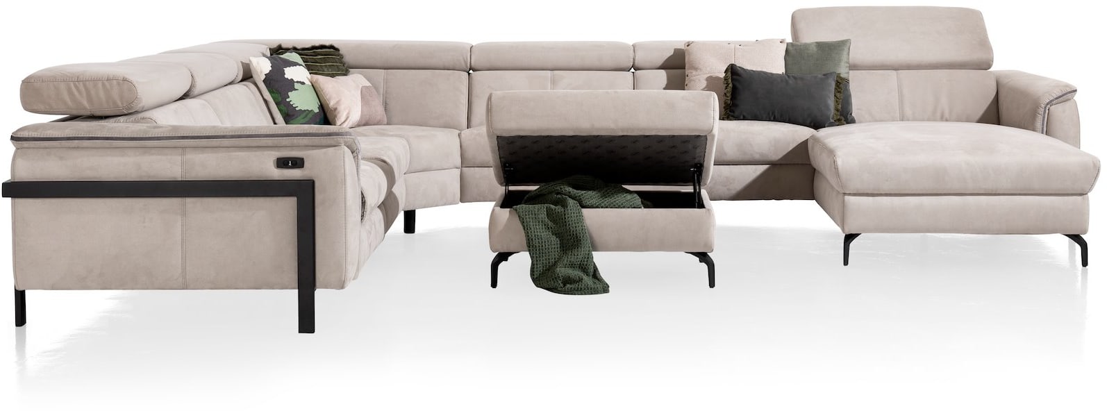 Henders & Hazel - Tycan - Moderne - Canapés - pouf grand - 80 x 60 cm