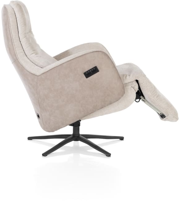 Henders & Hazel - Felino - fauteuil relax-électrique - 2 moteurs - appui-tête réglable manuel - pied graphite