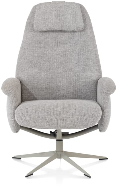 XOOON - Tonale - relax-fauteuil incl. poef - silk grey frame