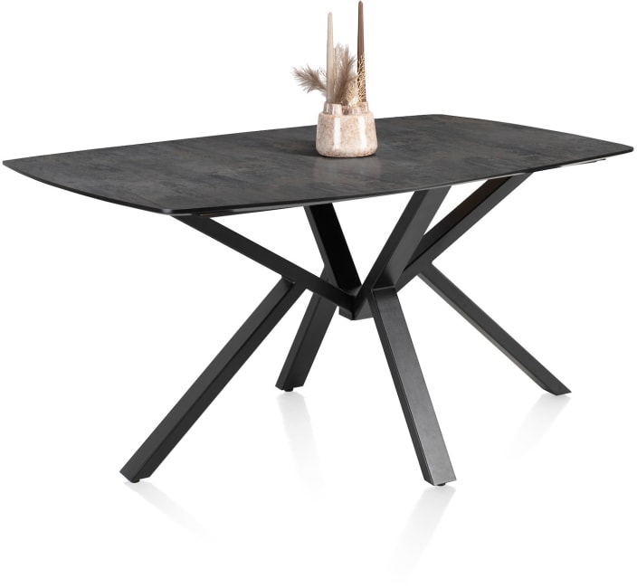 Henders and Hazel - Palace - eetkamertafel 210 x 110 cm - centrale poot - Antraciet