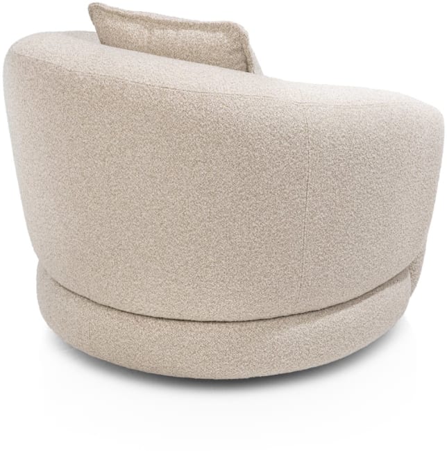 XOOON - Cervos - fauteuil pivotant - rond 100cm incl. 1 coussin 45x45