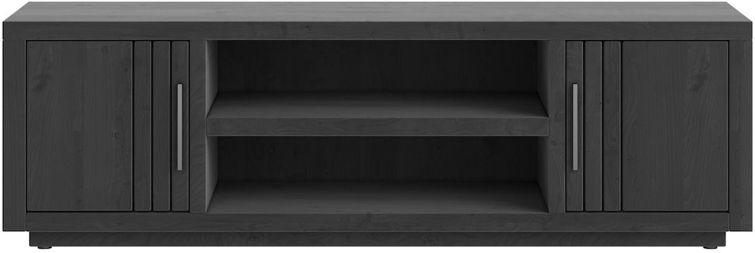 Henders and Hazel - Pavie - lowboard 160 cm - 2-deuren + 2-niches (+ LED) - castle black